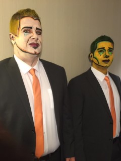 Pop Art Face Painted Men